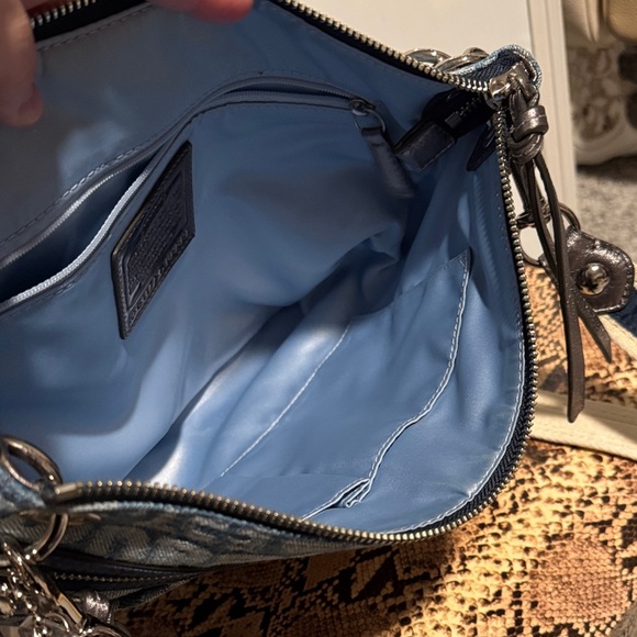 Coach Poppy Denim Graffiti Wordblock Signature Crossbody Bag 2011 - Picture 11 of 13